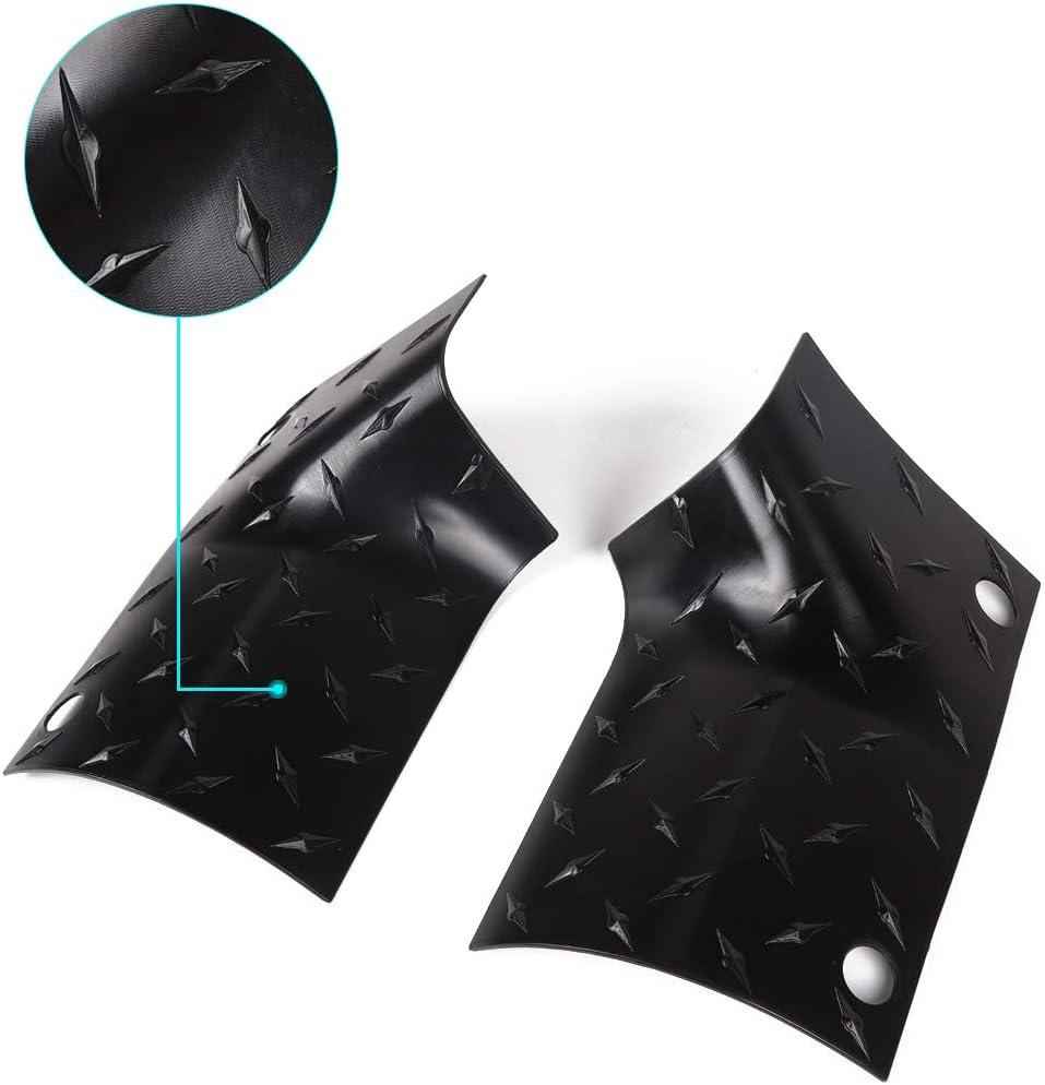 imageSavadicar Cowl Body Armor Outer Cowl Covers Corner Guards for 20182025 Jeep Wrangler JL JLU ampamp Jeep Gladiator JT 24 Door Exterior Accessories Parts Textured Black PairDiamond Pattern