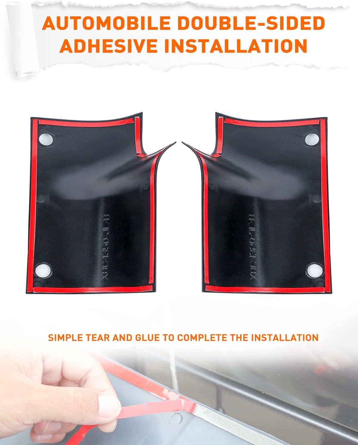 imageSavadicar Cowl Body Armor Outer Cowl Covers Corner Guards for 20182025 Jeep Wrangler JL JLU ampamp Jeep Gladiator JT 24 Door Exterior Accessories Parts Textured Black PairMatte Black