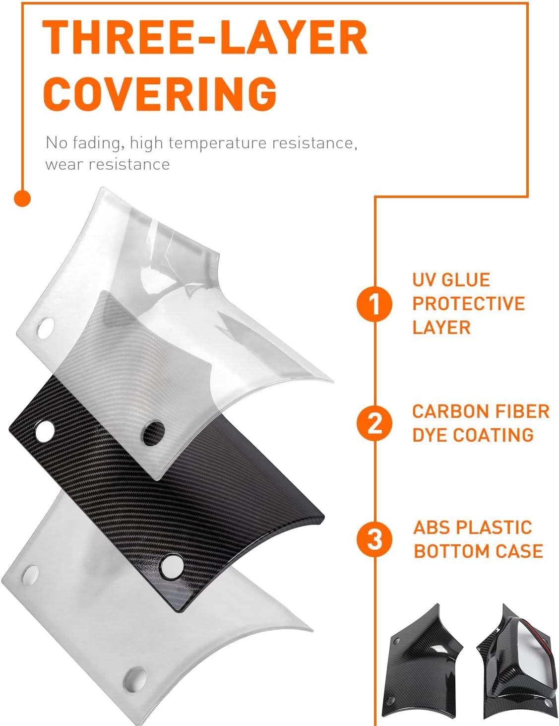 imageSavadicar Cowl Body Armor Outer Cowl Covers Corner Guards for 20182025 Jeep Wrangler JL JLU ampamp Jeep Gladiator JT 24 Door Exterior Accessories Parts Textured Black PairCarbon Fiber