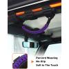 imageSavadicar 4 x Roll Bar Grab Handles Grip Handle for Jeep Wrangler CJ YJ TJ JK JKU JL JLU ampamp Gladiator JT 19552023 Interior Accessories Black ampamp RedPurple