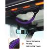 imageSavadicar 4 x Roll Bar Grab Handles Grip Handle for Jeep Wrangler CJ YJ TJ JK JKU JL JLU ampamp Gladiator JT 19552023 Interior Accessories Black ampamp RedPurple