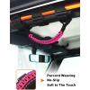 imageSavadicar 4 x Roll Bar Grab Handles Grip Handle for Jeep Wrangler CJ YJ TJ JK JKU JL JLU ampamp Gladiator JT 19552023 Interior Accessories Black ampamp RedPink