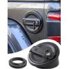 imageSavadicar Gas Cap Cover Fuel Filler Tank Door Compatible with 20182025 Jeep Wrangler JL JLU 4xe 2 and 4 Door ABS  Aluminum Alloy Structure Replacement Accessories BlackBlack