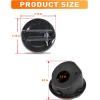 imageSavadicar Gas Cap Cover Fuel Filler Tank Door Compatible with 20182025 Jeep Wrangler JL JLU 4xe 2 and 4 Door ABS  Aluminum Alloy Structure Replacement Accessories BlackCarbon Fiber
