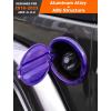 imageSavadicar Gas Cap Cover Fuel Filler Tank Door Compatible with 20182025 Jeep Wrangler JL JLU 4xe 2 and 4 Door ABS  Aluminum Alloy Structure Replacement Accessories BlackPurple