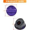 imageSavadicar Gas Cap Cover Fuel Filler Tank Door Compatible with 20182025 Jeep Wrangler JL JLU 4xe 2 and 4 Door ABS  Aluminum Alloy Structure Replacement Accessories BlackPurple