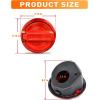 imageSavadicar Gas Cap Cover Fuel Filler Tank Door Compatible with 20182025 Jeep Wrangler JL JLU 4xe 2 and 4 Door ABS  Aluminum Alloy Structure Replacement Accessories BlackRed