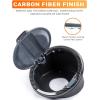 imageSavadicar Gas Cap Cover Fuel Filler Tank Door Compatible with 20182025 Jeep Wrangler JL JLU 4xe 2 and 4 Door ABS  Aluminum Alloy Structure Replacement Accessories BlackCarbon Fiber