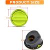 imageSavadicar Gas Cap Cover Fuel Filler Tank Door Compatible with 20182025 Jeep Wrangler JL JLU 4xe 2 and 4 Door ABS  Aluminum Alloy Structure Replacement Accessories BlackLight Green
