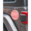 imageSavadicar Gas Cap Cover Fuel Filler Tank Door Compatible with 20182025 Jeep Wrangler JL JLU 4xe 2 and 4 Door ABS  Aluminum Alloy Structure Replacement Accessories BlackPink