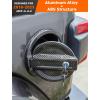 imageSavadicar Gas Cap Cover Fuel Filler Tank Door Compatible with 20182025 Jeep Wrangler JL JLU 4xe 2 and 4 Door ABS  Aluminum Alloy Structure Replacement Accessories BlackCarbon Fiber