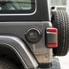 imageSavadicar Gas Cap Cover Fuel Tank Door for 20182025 Jeep Wrangler JL JLU 4xe 24 Door ABS  Aluminum Alloy Construction USA Flag Exterior Accessories BlackStandard