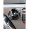 imageSavadicar Gas Cap Cover Fuel Tank Door for 20182025 Jeep Wrangler JL JLU 4xe 24 Door ABS  Aluminum Alloy Construction USA Flag Exterior Accessories Blackwith Lock