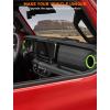 imageSavadicar HVAC Air Vent Trim Covers for 2024 Jeep Wrangler JL ampamp Gladiator JT  Upgrade Your Ride Style with 2 Pcs Aluminum Alloy Dashboard AC Vent Accents Premium Interior Accessories OrangeGreen