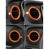 imageSavadicar HVAC Air Vent Trim Covers for 2024 Jeep Wrangler JL ampamp Gladiator JT  Upgrade Your Ride Style with 2 Pcs Aluminum Alloy Dashboard AC Vent Accents Premium Interior Accessories OrangeOrange