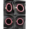 imageSavadicar HVAC Air Vent Trim Covers for 2024 Jeep Wrangler JL ampamp Gladiator JT  Upgrade Your Ride Style with 2 Pcs Aluminum Alloy Dashboard AC Vent Accents Premium Interior Accessories OrangePink