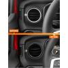 imageSavadicar HVAC Air Vent Trim Covers for 2024 Jeep Wrangler JL ampamp Gladiator JT  Upgrade Your Ride Style with 2 Pcs Aluminum Alloy Dashboard AC Vent Accents Premium Interior Accessories OrangeBlack