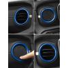 imageSavadicar HVAC Air Vent Trim Covers for 2024 Jeep Wrangler JL ampamp Gladiator JT  Upgrade Your Ride Style with 2 Pcs Aluminum Alloy Dashboard AC Vent Accents Premium Interior Accessories OrangeBlue