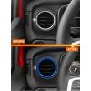 imageSavadicar HVAC Air Vent Trim Covers for 2024 Jeep Wrangler JL ampamp Gladiator JT  Upgrade Your Ride Style with 2 Pcs Aluminum Alloy Dashboard AC Vent Accents Premium Interior Accessories OrangeBlue