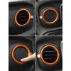 imageSavadicar HVAC Air Vent Trim Covers for 2024 Jeep Wrangler JL ampamp Gladiator JT  Upgrade Your Ride Style with 2 Pcs Aluminum Alloy Dashboard AC Vent Accents Premium Interior Accessories OrangeOrange