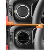 imageSavadicar HVAC Air Vent Trim Covers for 2024 Jeep Wrangler JL ampamp Gladiator JT  Upgrade Your Ride Style with 2 Pcs Aluminum Alloy Dashboard AC Vent Accents Premium Interior Accessories OrangeBlack