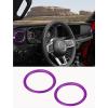 imageSavadicar HVAC Air Vent Trim Covers for 2024 Jeep Wrangler JL ampamp Gladiator JT  Upgrade Your Ride Style with 2 Pcs Aluminum Alloy Dashboard AC Vent Accents Premium Interior Accessories OrangePurple