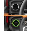 imageSavadicar HVAC Air Vent Trim Covers for 2024 Jeep Wrangler JL ampamp Gladiator JT  Upgrade Your Ride Style with 2 Pcs Aluminum Alloy Dashboard AC Vent Accents Premium Interior Accessories OrangeGreen