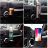 imageSavadicar JK MultiFunction Drink Cup Phone Holder 2 in 1 Bolton Stand Bracket Organizer Cell Phone Mount Compatible with 20112018 Jeep Wrangler JK JKU 2 ampamp 4 Door Interior Accessories Black