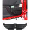imageSavadicar DP5 Front Door Storage Pockets Without Cup Holder Side Insert Box Organizer for 20112018 Jeep Wrangler JK JKU 24 Door Interior Expansion Accessories Black 2 PCSDP4  No Cup Holder