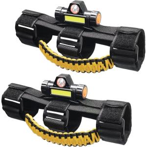 imageSavadicar 4 x Roll Bar Grab Handles Grip Handle for Jeep Wrangler CJ YJ TJ JK JKU JL JLU ampamp Gladiator JT 19552023 Interior Accessories Black ampamp RedYellow