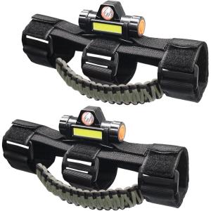 imageSavadicar 4 x Roll Bar Grab Handles Grip Handle for Jeep Wrangler CJ YJ TJ JK JKU JL JLU ampamp Gladiator JT 19552023 Interior Accessories Black ampamp RedArmygreen