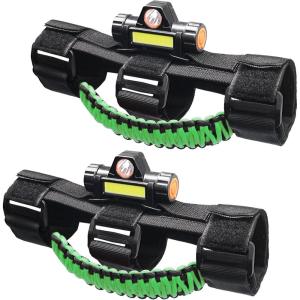 imageSavadicar 4 x Roll Bar Grab Handles Grip Handle for Jeep Wrangler CJ YJ TJ JK JKU JL JLU ampamp Gladiator JT 19552023 Interior Accessories Black ampamp RedGreen