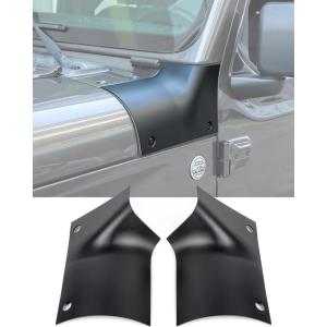 imageSavadicar Cowl Body Armor Outer Cowl Covers Corner Guards for 20182025 Jeep Wrangler JL JLU ampamp Jeep Gladiator JT 24 Door Exterior Accessories Parts Textured Black PairMatte Black