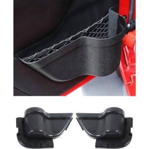 imageSavadicar DP5 Front Door Storage Pockets Without Cup Holder Side Insert Box Organizer for 20112018 Jeep Wrangler JK JKU 24 Door Interior Expansion Accessories Black 2 PCSDP3  With Cup Holder