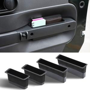 imageSavadicar Door Side Storage Organizer Grab Handle Box for 2007 2008 2009 2010 Jeep Wrangler JK JKU Interior Accessories Black
