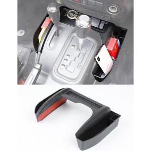 imageSavadicar GT3 JK Shifter Storage Box Gear Shift Console Side Tray Organizer for 20112018 Jeep Wrangler JK JKU Interior Accessories Reserved USB Charger Extender Slot Black