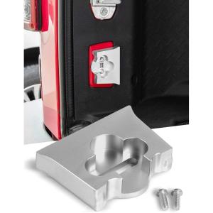 imageSavadicar TL01 Tailgate Limiter Aluminum Alloy Rear Trunk Door Latch Tail Gate Stopper for 20072018 Jeep Wrangler JK JKU 2Door ampamp 4 Door Tailgate Replacement Accessories Black 1 PCsSilver