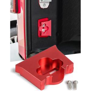 imageSavadicar TL01 Tailgate Limiter Aluminum Alloy Rear Trunk Door Latch Tail Gate Stopper for 20072018 Jeep Wrangler JK JKU 2Door ampamp 4 Door Tailgate Replacement Accessories Black 1 PCsRed