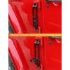 imageSavadicar 2 Pack Door Hinge Steps Foldable Metal Foot Pegs for 20072025 Jeep Wrangler JKJL 4XE ampamp Gladiator JT AntiRust Powder Coated Hinge Step for Easy Roof Access Star Pattern Design RedBlack