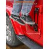 imageSavadicar 2 Pack Door Hinge Steps Foldable Metal Foot Pegs for 20072025 Jeep Wrangler JKJL 4XE ampamp Gladiator JT AntiRust Powder Coated Hinge Step for Easy Roof Access Star Pattern Design RedBlack