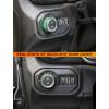 imageSavadicar HVAC Climate Control Panel Knob Trim Kit ampamp Light Control Switch Cover Air Conditioner Knob Aluminum Alloy Ring for 20182025 Jeep Wrangler JL JLU ampamp Gladiator JT Interior AccessoriesOrangeGreen