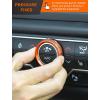 imageSavadicar HVAC Climate Control Panel Knob Trim Kit ampamp Light Control Switch Cover Air Conditioner Knob Aluminum Alloy Ring for 20182025 Jeep Wrangler JL JLU ampamp Gladiator JT Interior AccessoriesOrangeOrange