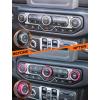imageSavadicar HVAC Climate Control Panel Knob Trim Kit ampamp Light Control Switch Cover Air Conditioner Knob Aluminum Alloy Ring for 20182025 Jeep Wrangler JL JLU ampamp Gladiator JT Interior AccessoriesOrangePink