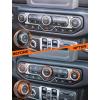 imageSavadicar HVAC Climate Control Panel Knob Trim Kit ampamp Light Control Switch Cover Air Conditioner Knob Aluminum Alloy Ring for 20182025 Jeep Wrangler JL JLU ampamp Gladiator JT Interior AccessoriesOrangeOrange
