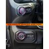 imageSavadicar HVAC Climate Control Panel Knob Trim Kit ampamp Light Control Switch Cover Air Conditioner Knob Aluminum Alloy Ring for 20182025 Jeep Wrangler JL JLU ampamp Gladiator JT Interior AccessoriesOrangePurple
