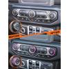 imageSavadicar HVAC Climate Control Panel Knob Trim Kit ampamp Light Control Switch Cover Air Conditioner Knob Aluminum Alloy Ring for 20182025 Jeep Wrangler JL JLU ampamp Gladiator JT Interior AccessoriesOrangePurple