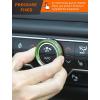 imageSavadicar HVAC Climate Control Panel Knob Trim Kit ampamp Light Control Switch Cover Air Conditioner Knob Aluminum Alloy Ring for 20182025 Jeep Wrangler JL JLU ampamp Gladiator JT Interior AccessoriesOrangeGreen
