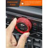 imageSavadicar HVAC Climate Control Panel Knob Trim Kit ampamp Light Control Switch Cover Air Conditioner Knob Aluminum Alloy Ring for 20182025 Jeep Wrangler JL JLU ampamp Gladiator JT Interior AccessoriesOrangeRed