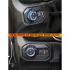 imageSavadicar HVAC Climate Control Panel Knob Trim Kit ampamp Light Control Switch Cover Air Conditioner Knob Aluminum Alloy Ring for 20182025 Jeep Wrangler JL JLU ampamp Gladiator JT Interior AccessoriesOrangeBlue