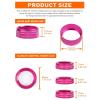 imageSavadicar HVAC Climate Control Panel Knob Trim Kit ampamp Light Control Switch Cover Air Conditioner Knob Aluminum Alloy Ring for 20182025 Jeep Wrangler JL JLU ampamp Gladiator JT Interior AccessoriesOrangePink